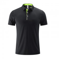 Men's Business Casual Short Sleeves Top Classic Polo Shirt